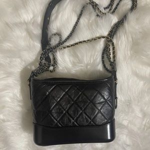 CHANEL Calfskin Quilted Small Gabrielle Hobo Bag